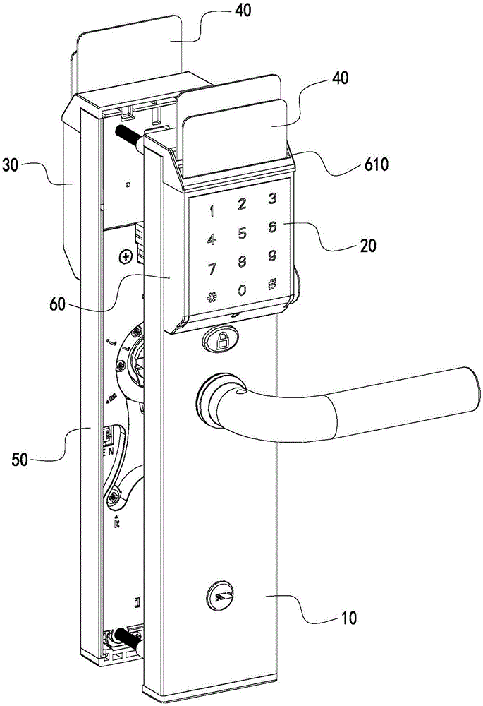 Hotel management system having self-service card taking/returning function, and electronic door lock thereof