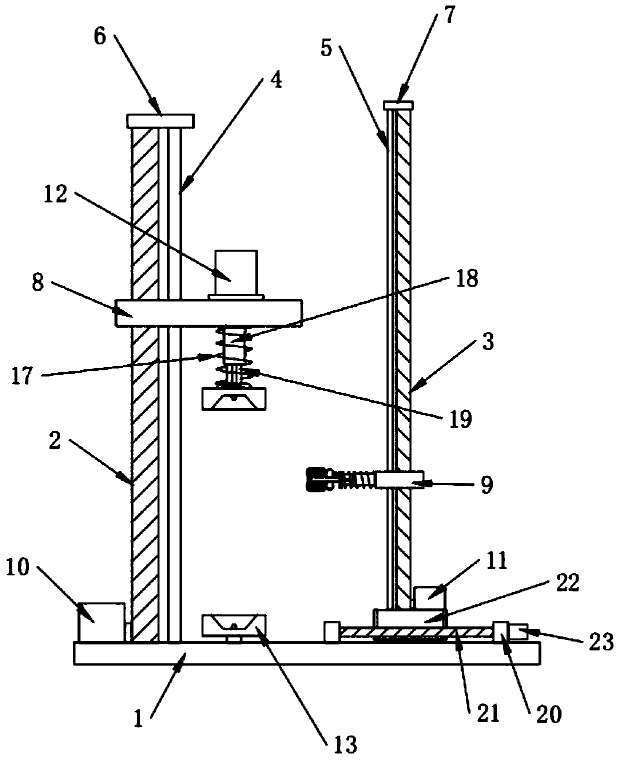 Self-adaptive grinding tool for vertical crankshaft
