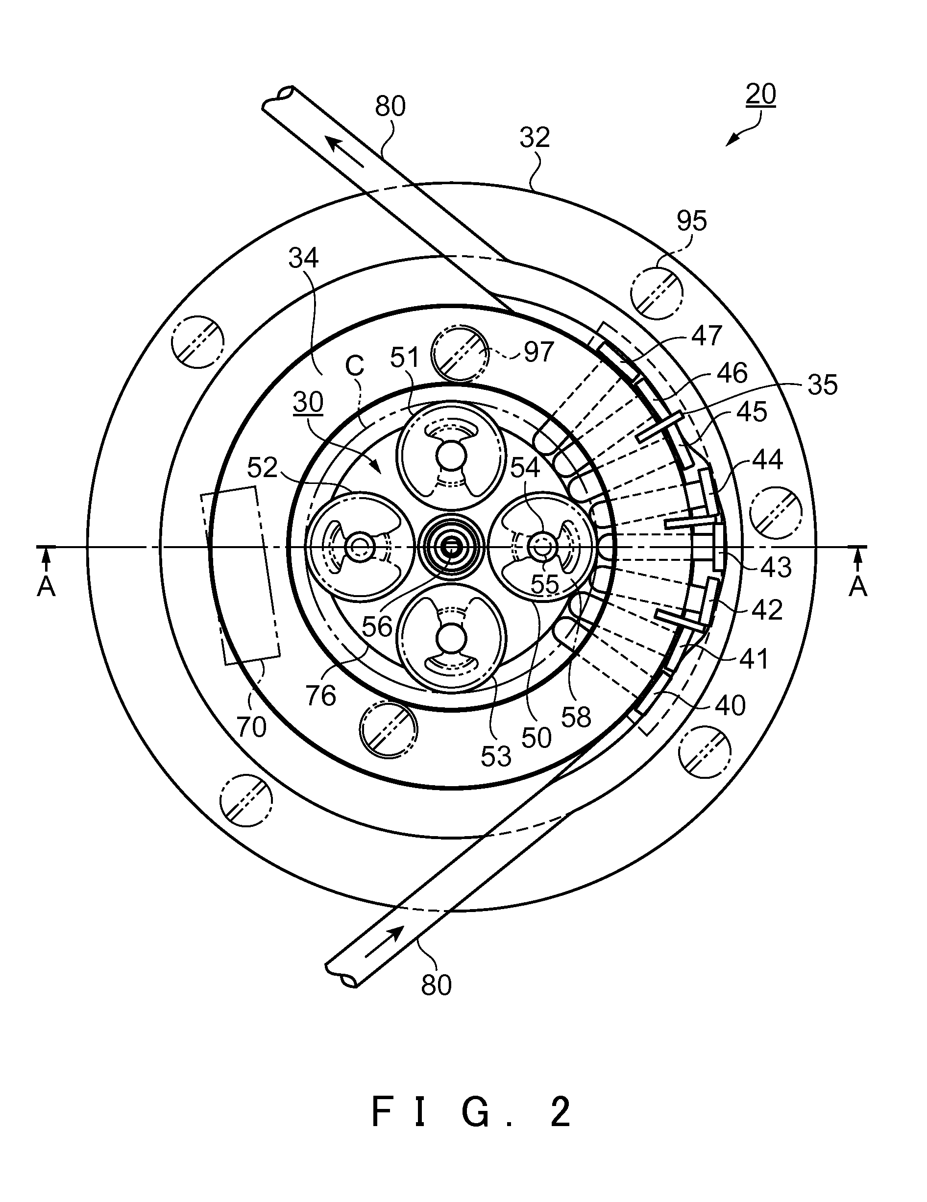 Fluid transporting device, and fluid transporter
