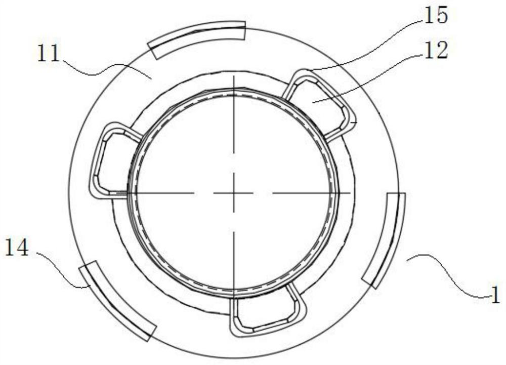 Handheld ring for probe protective sleeve, disposable probe protective sleeve assembly and assembling method