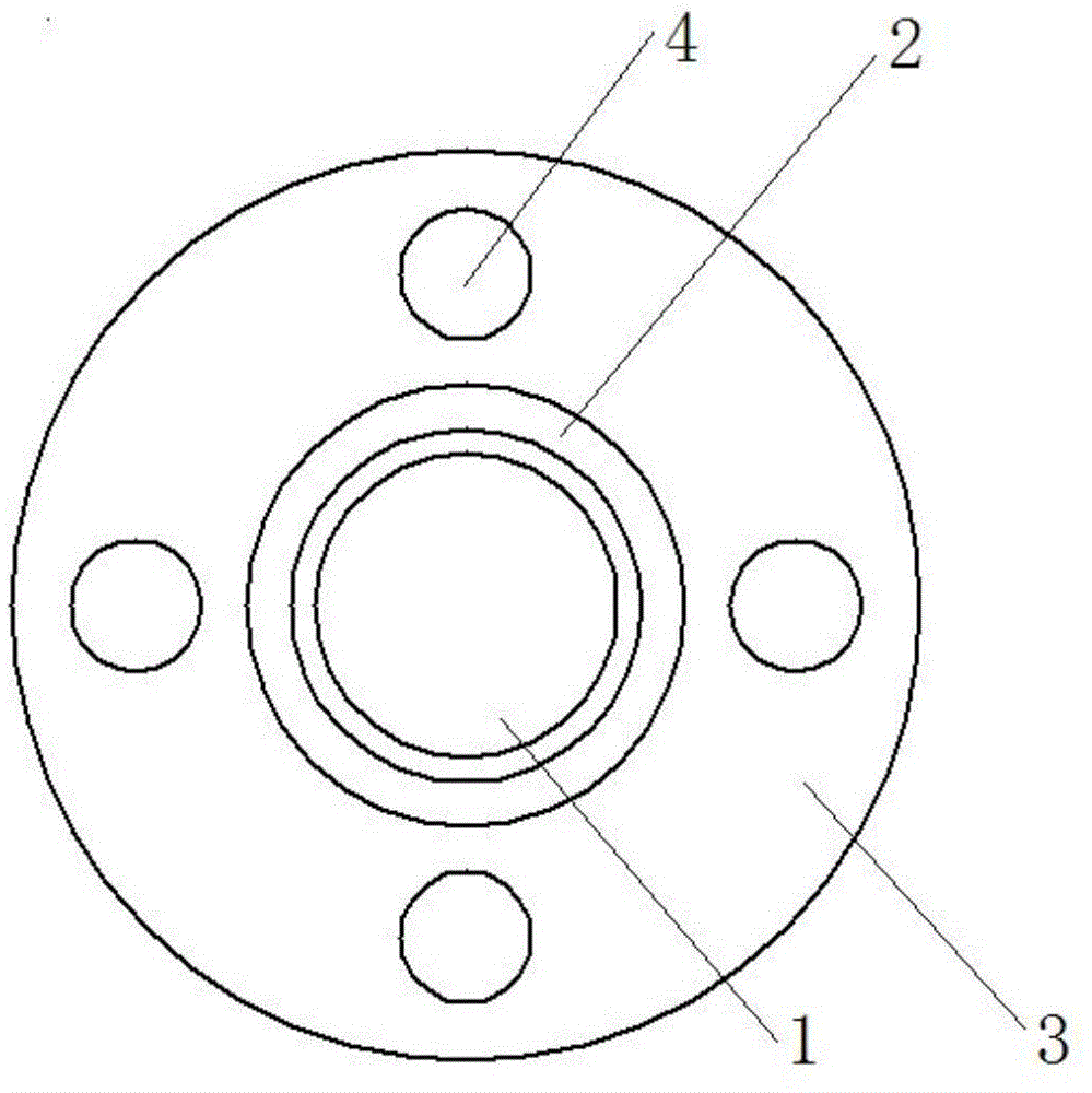 F304/F304L double-standard stainless steel flange and production process thereof