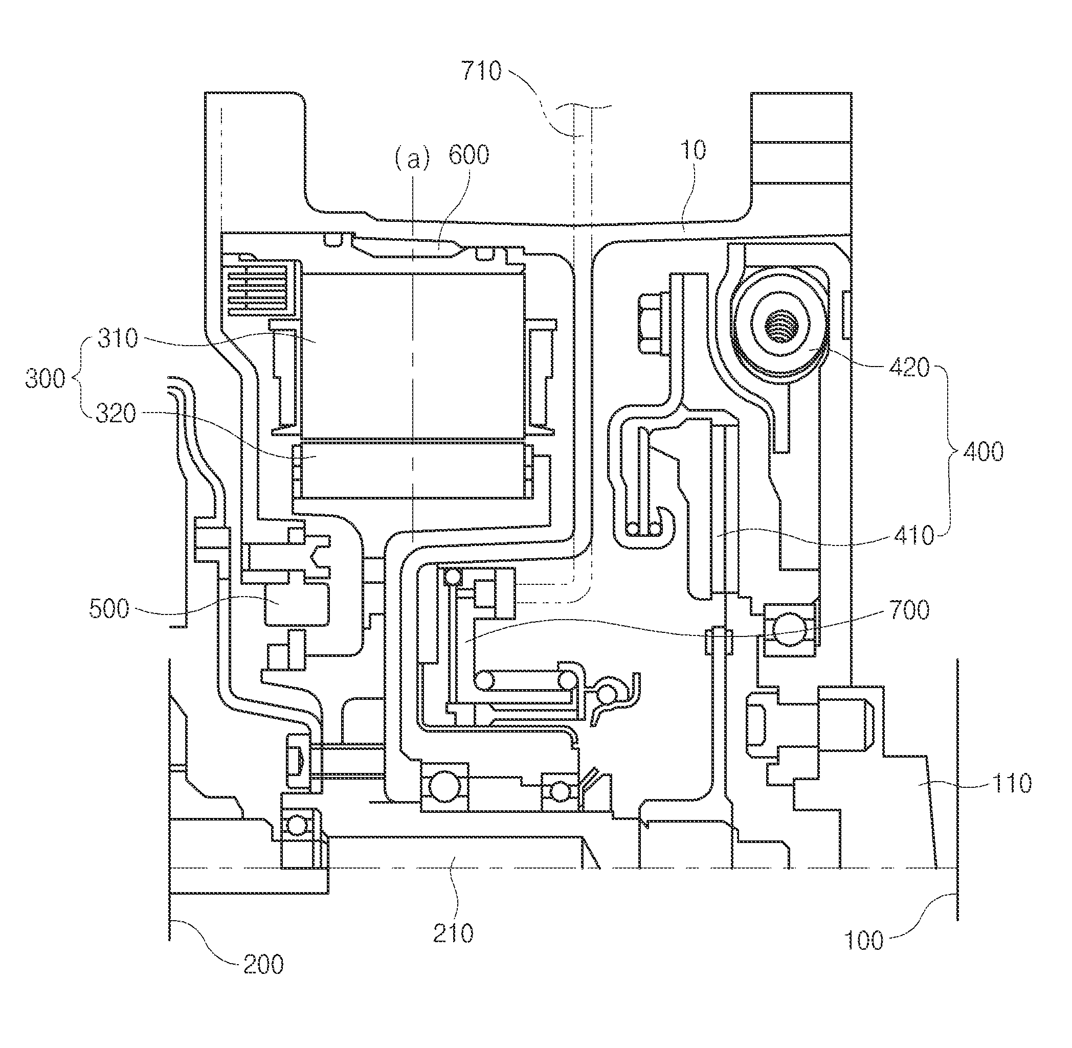 Driving apparatus for hybrid vehicle