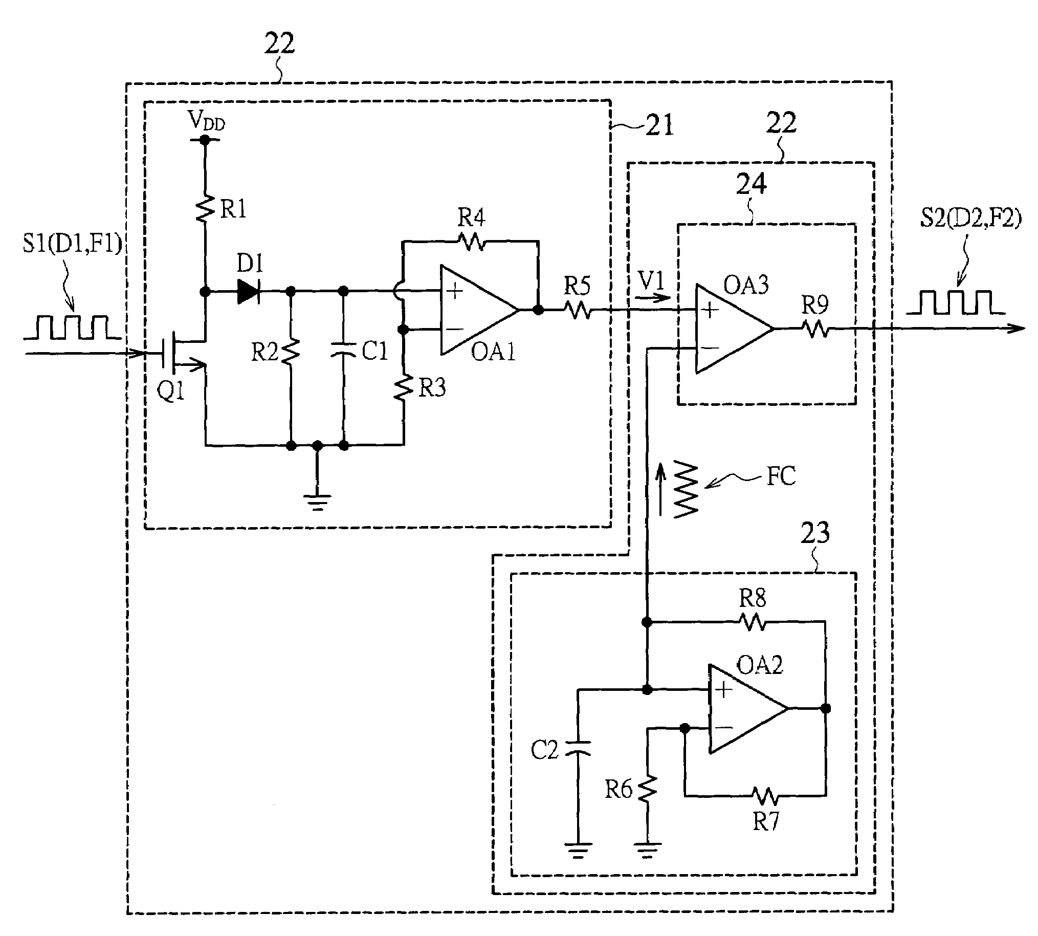 PWM buffer circuit for adjusting a frequency and a duty cycle of a PWM signal