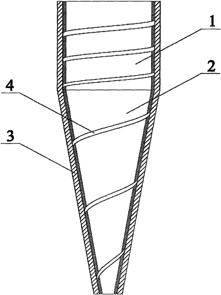 Spiral seam lining for improving wear resistance of cyclone or cyclone deduster