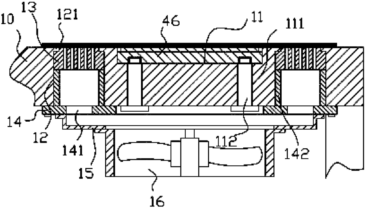 Adsorption type embossing device used for fabric reel embossing mechanisms