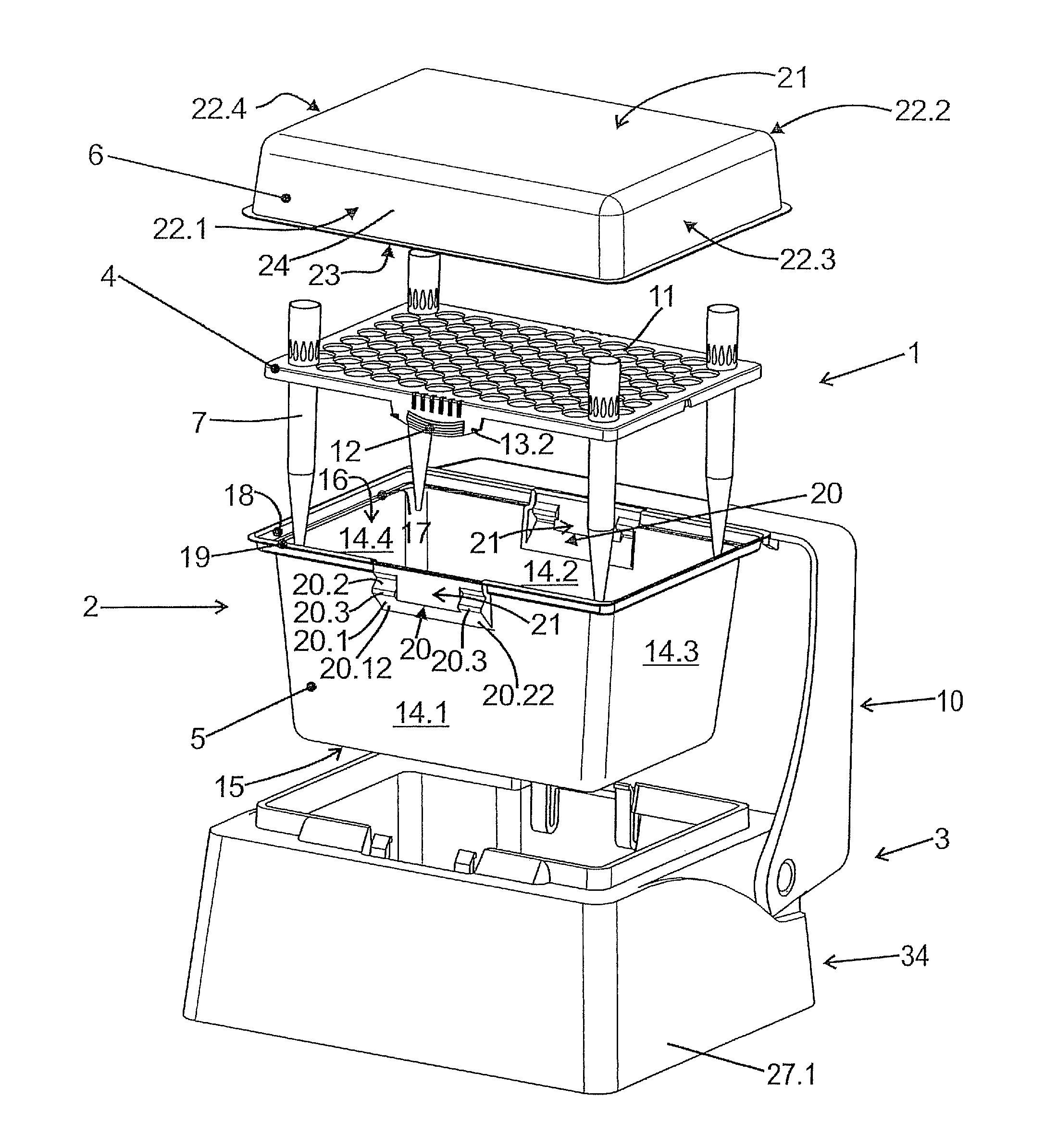 Device for providing pipette tips