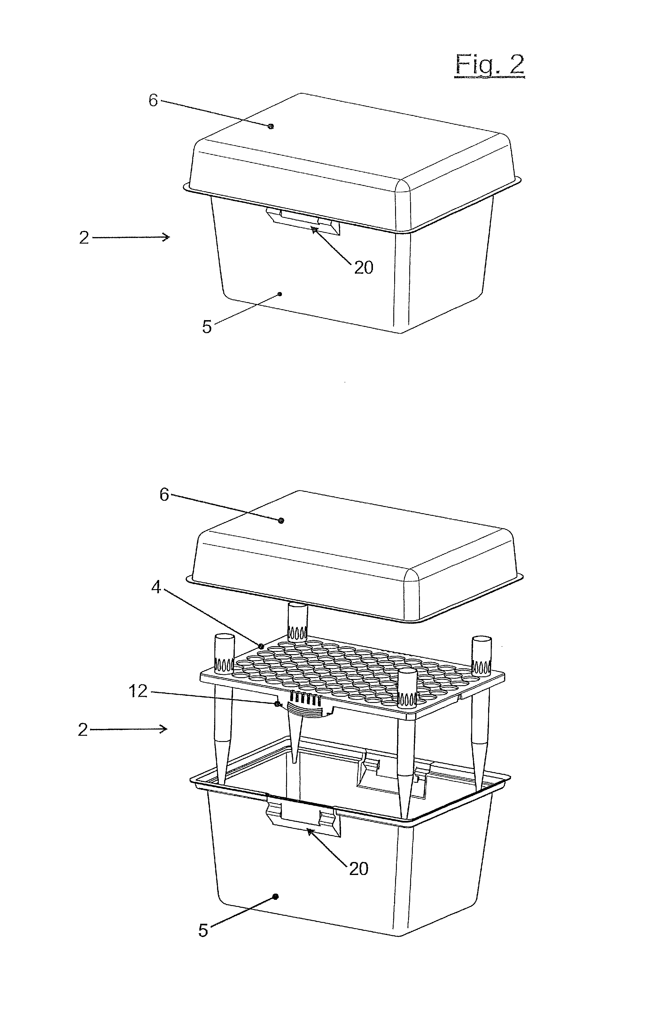 Device for providing pipette tips