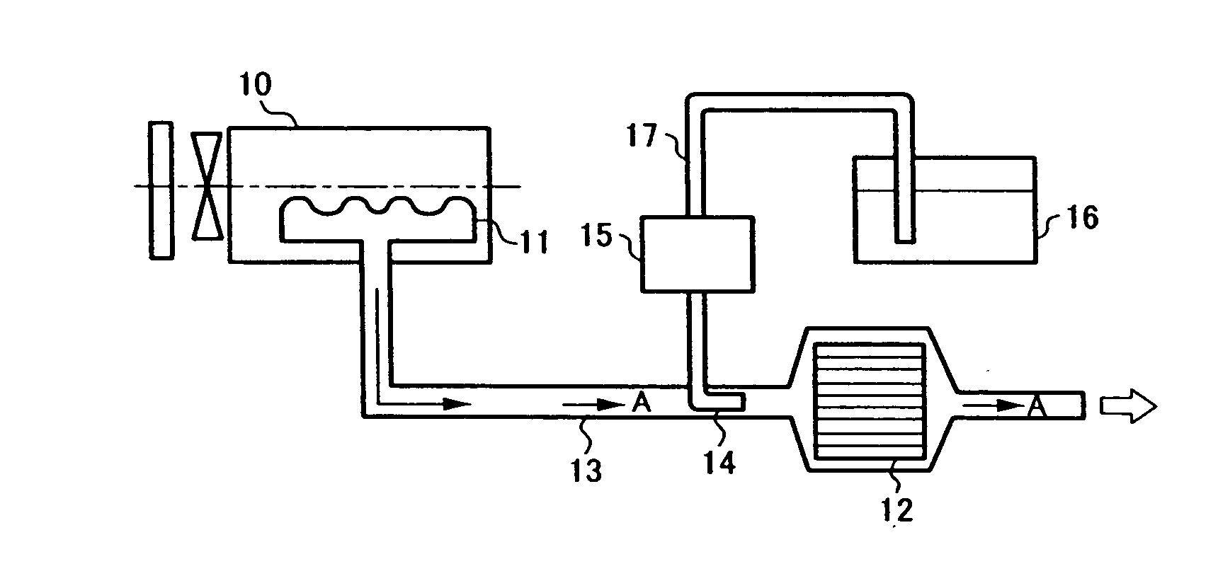 Exhaust gas purification apparatus of engine