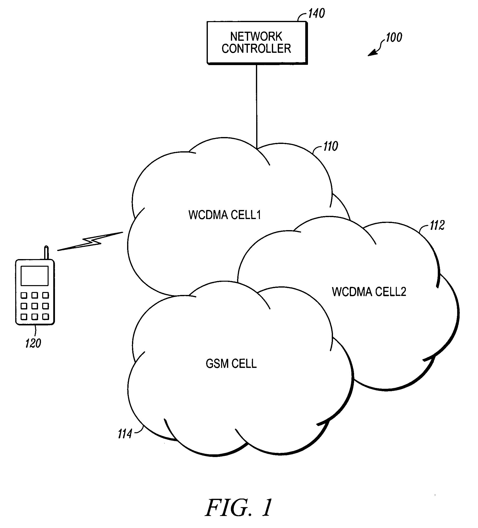 Apparatus and method for cell selection in a wireless network