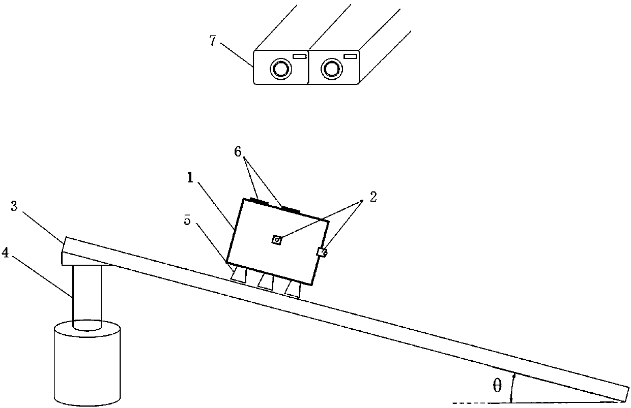 A spacecraft soft landing simulation experiment device and simulation method