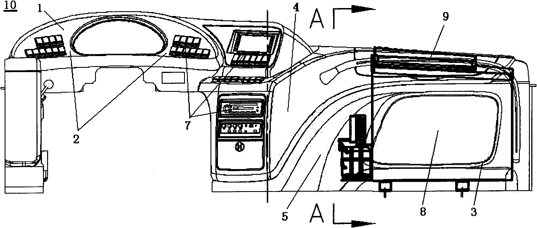 Automobile instrument panel, automobile instrument panel assembly and automobile