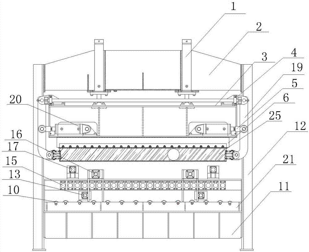 High-efficiency energy-saving reconstituted bamboo square stock automatic stripping machine and stripping method thereof