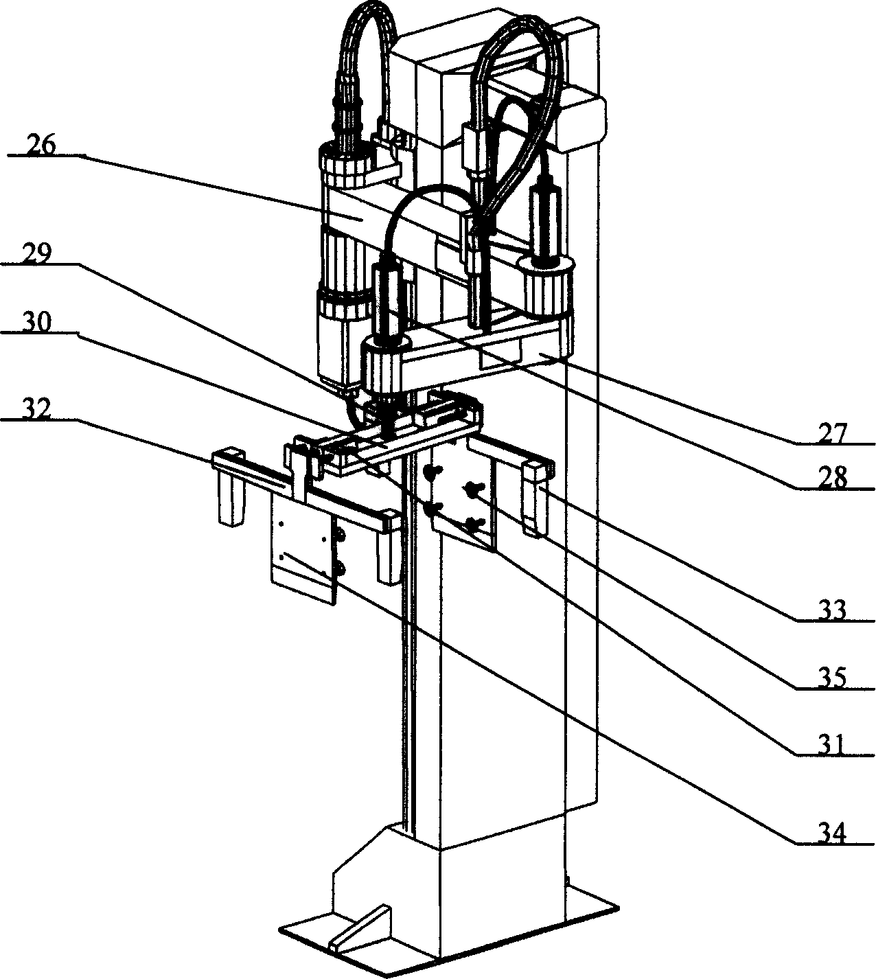 Process and apparatus for automatically opening cardboard box for cigarette