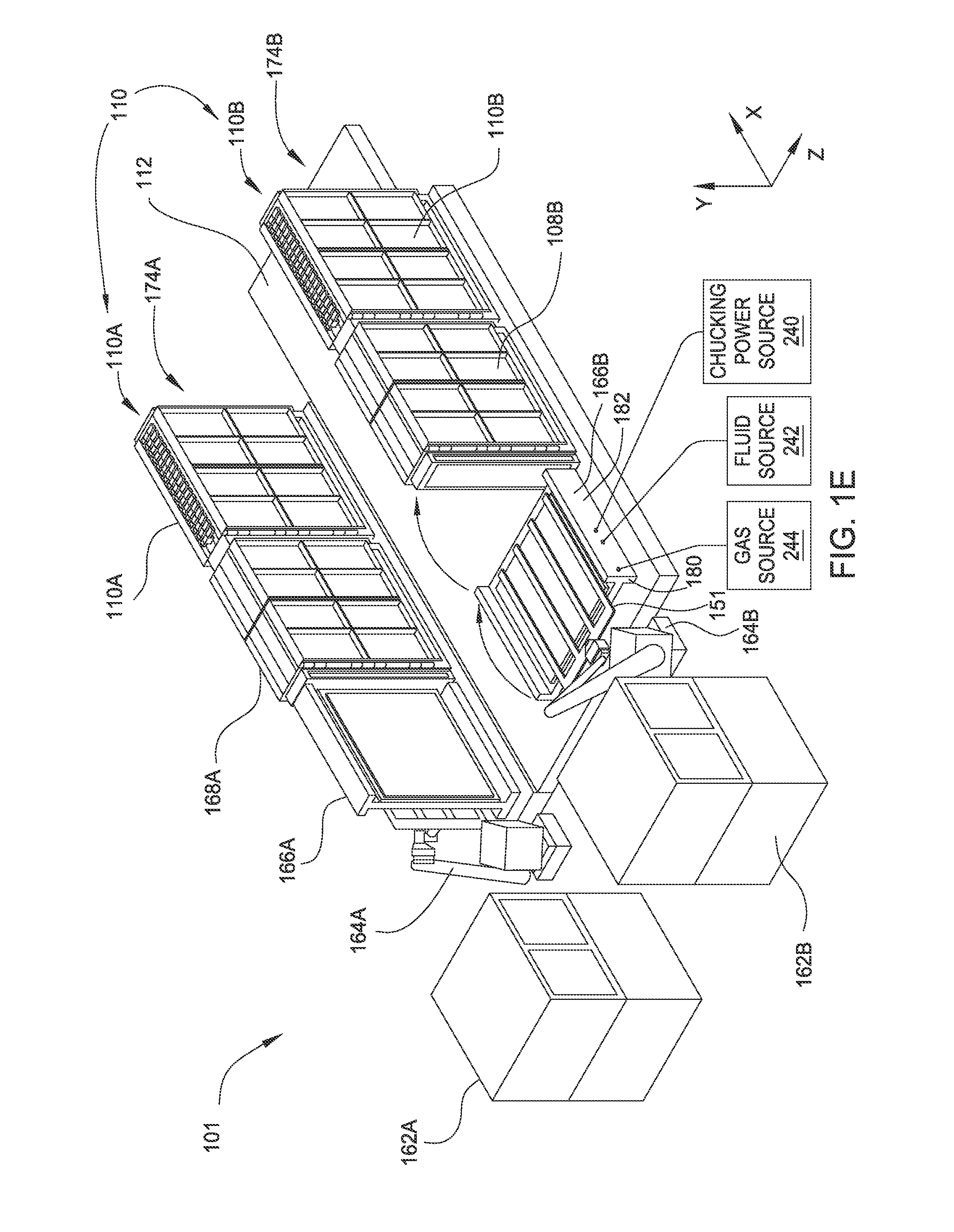 Substrate carrier with integrated electrostatic chuck
