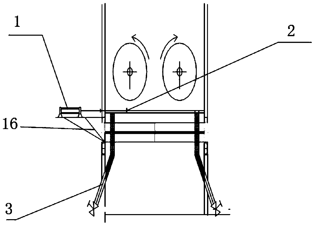 A kind of impurity removal device, drying bed and impurity removal method