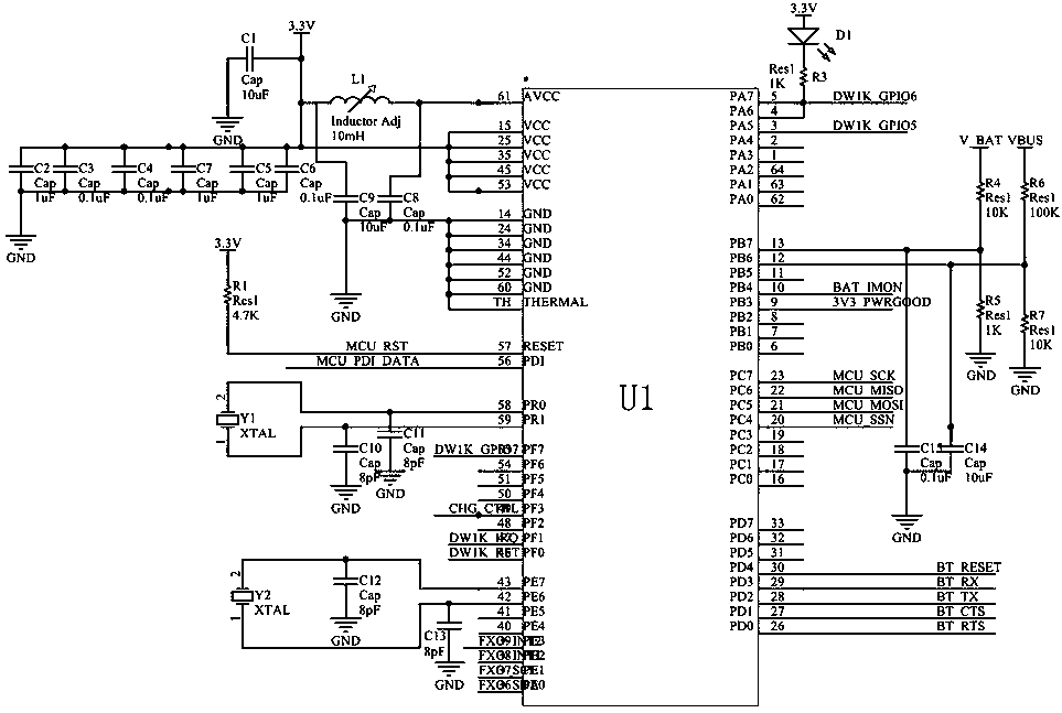 Ultra wide band wireless network real-time location device