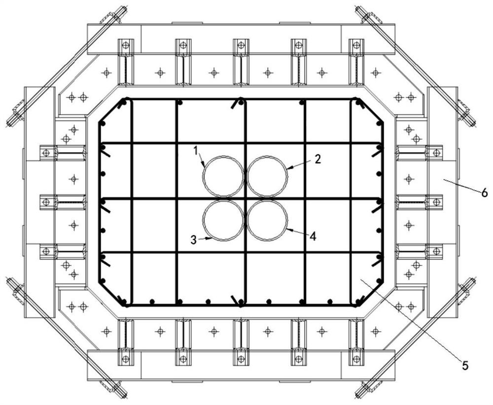 Concrete pouring method for prefabricated stand column