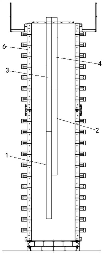 Concrete pouring method for prefabricated stand column