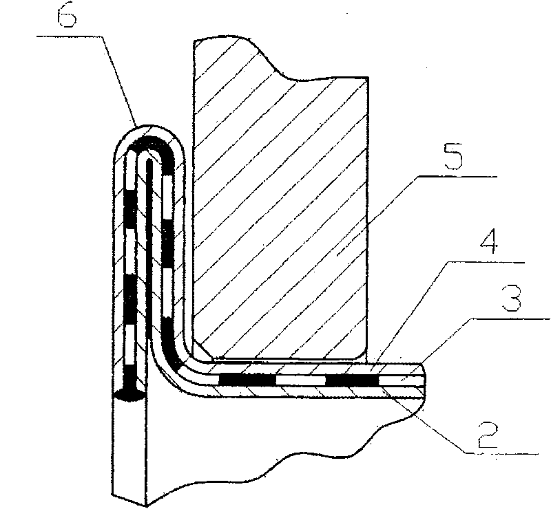 Integral loop metal flexible pipe and assembling method thereof