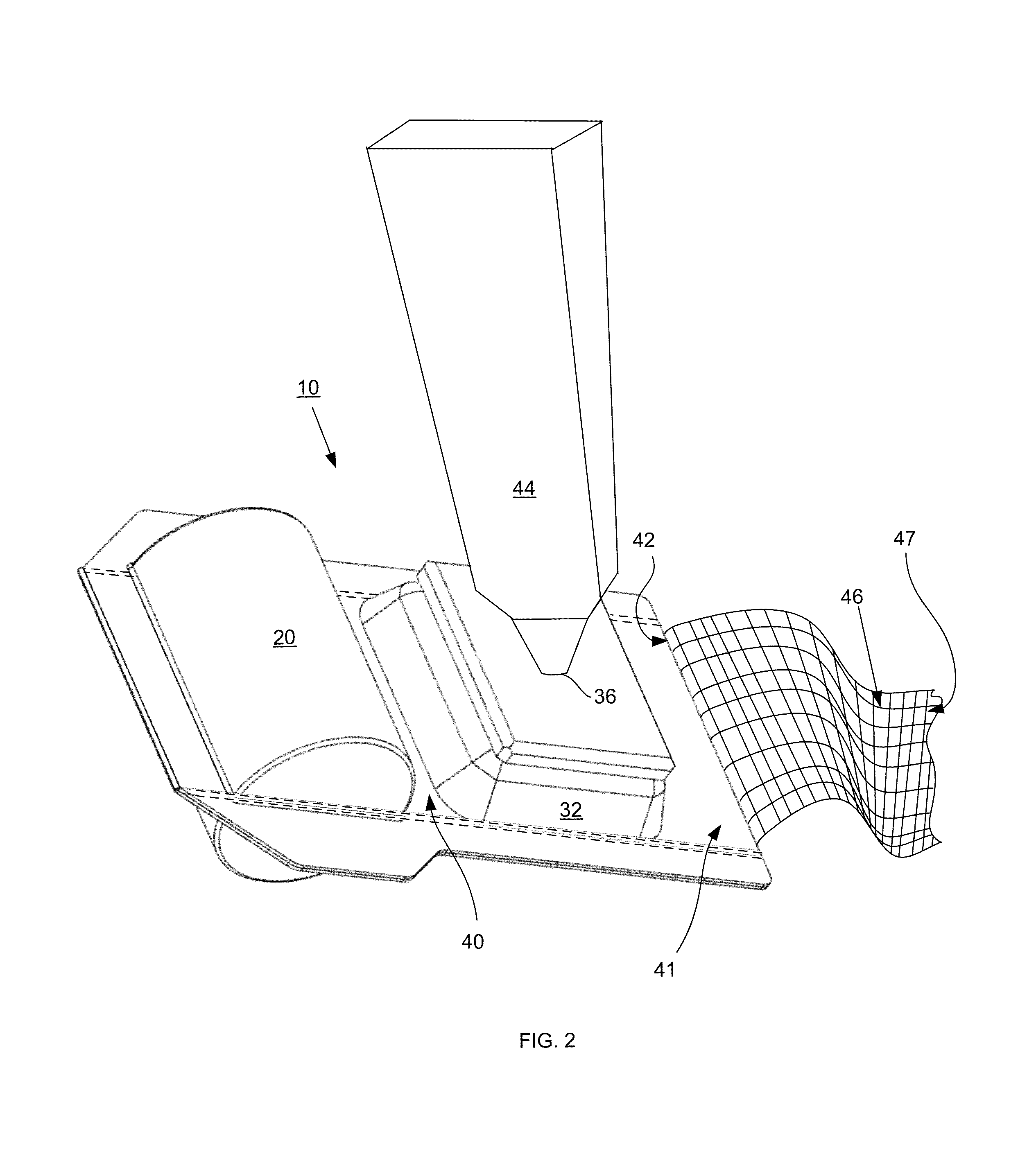 Device for dispensing cream laden gauze