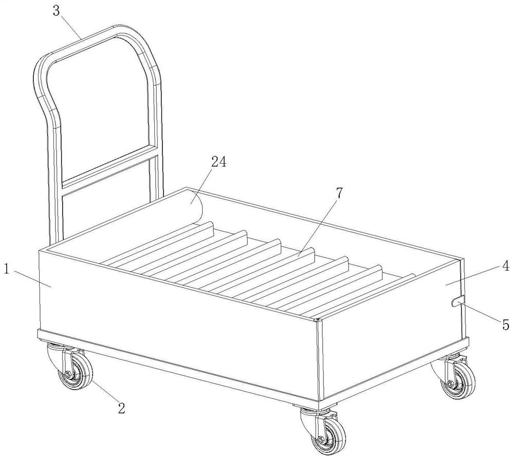 Transportation device for automobile parts