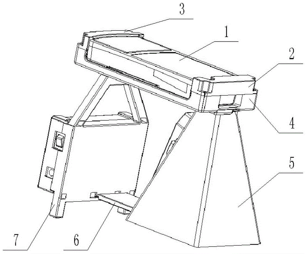 A supplementary light device for crab back shell image collector