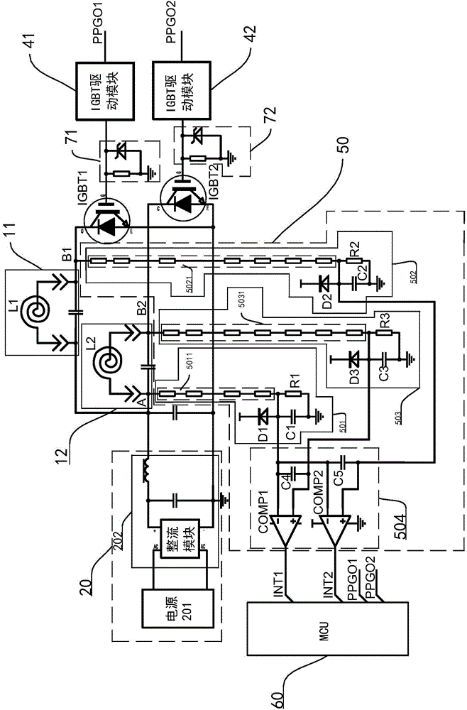 Electric cooker and control circuit thereof