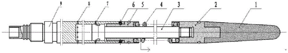 Guide buffer device for drill-pipe conveyed logging instrument