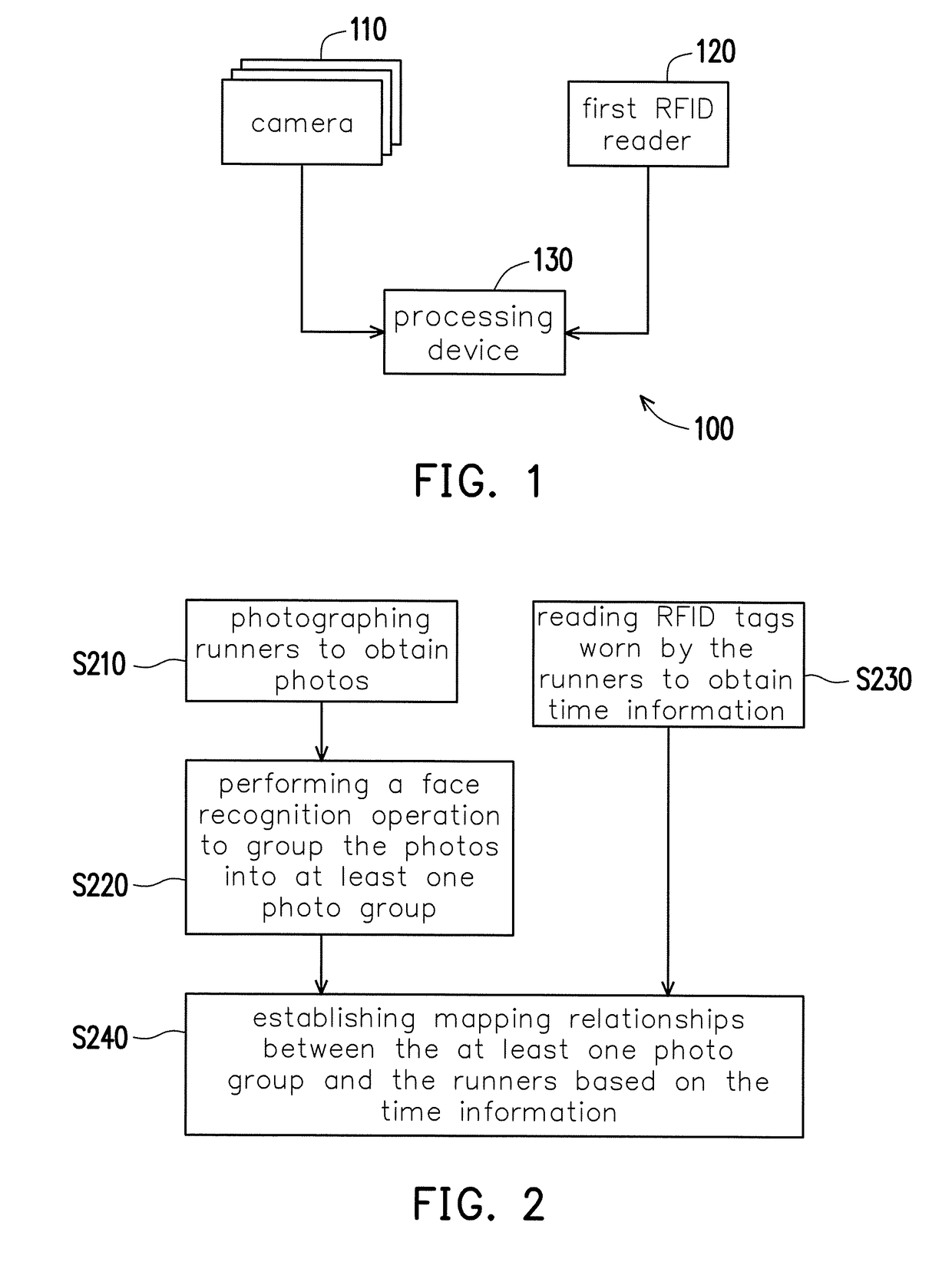 Photographing system for long-distance running event and operation method thereof