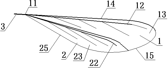 Wing of ornithopter