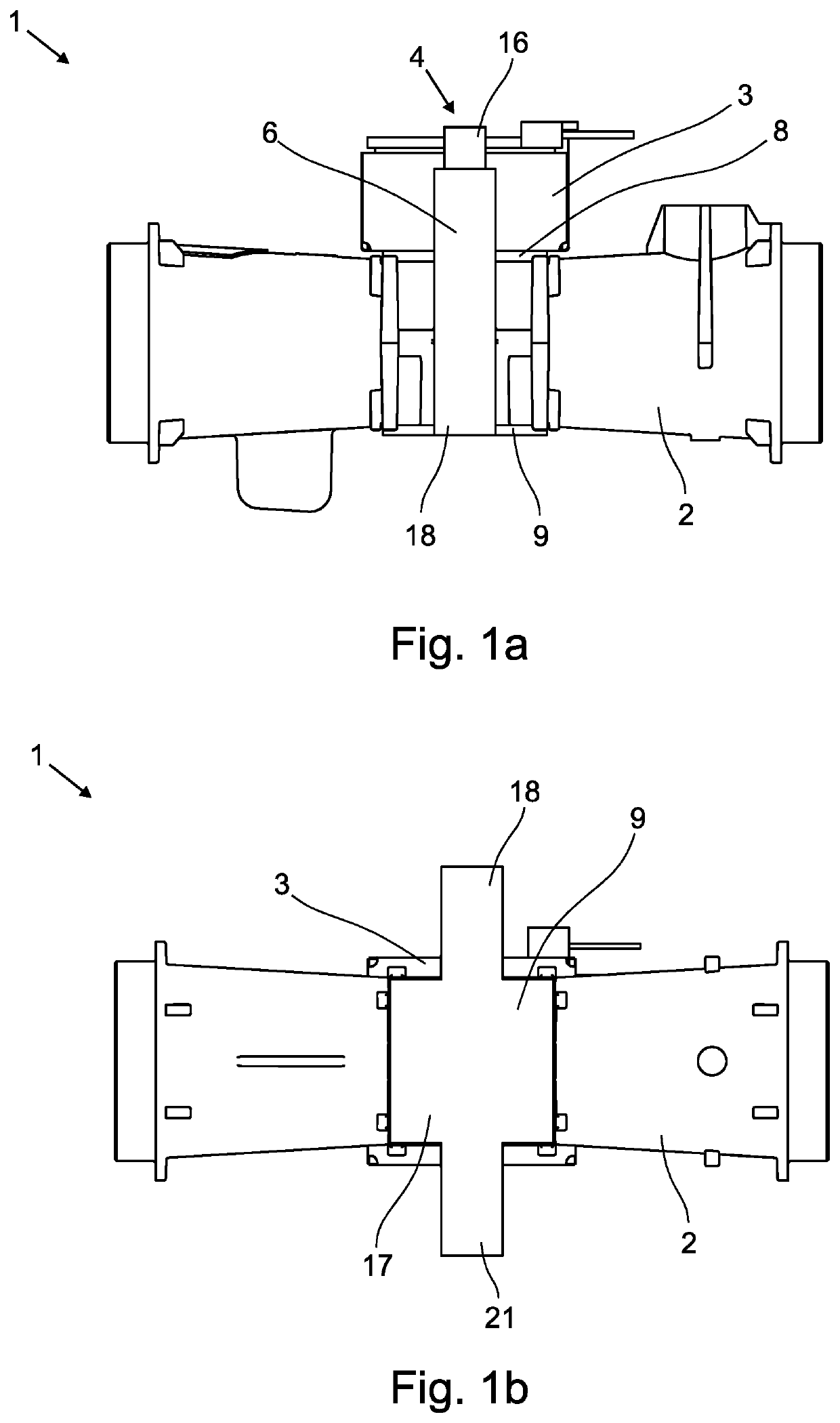 Magnetically-inductive flow-measuring device, magnetic circuit device and method for the production of a magnetic circuit device