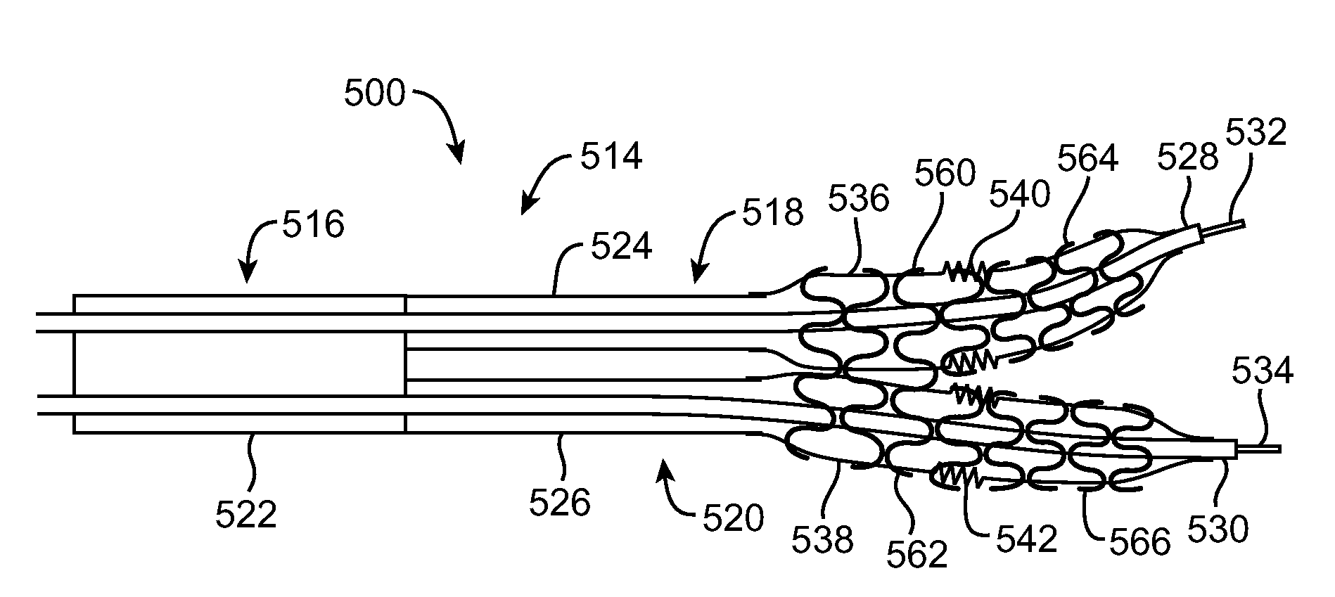 Bifurcated Stent With Variable Length Branches