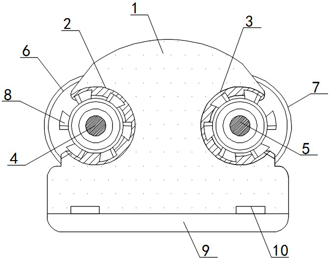 Gear selecting and shifting wiredrawing fixed joint structure