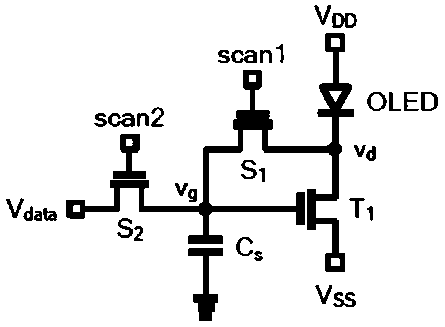 A control method of amoled pixel circuit