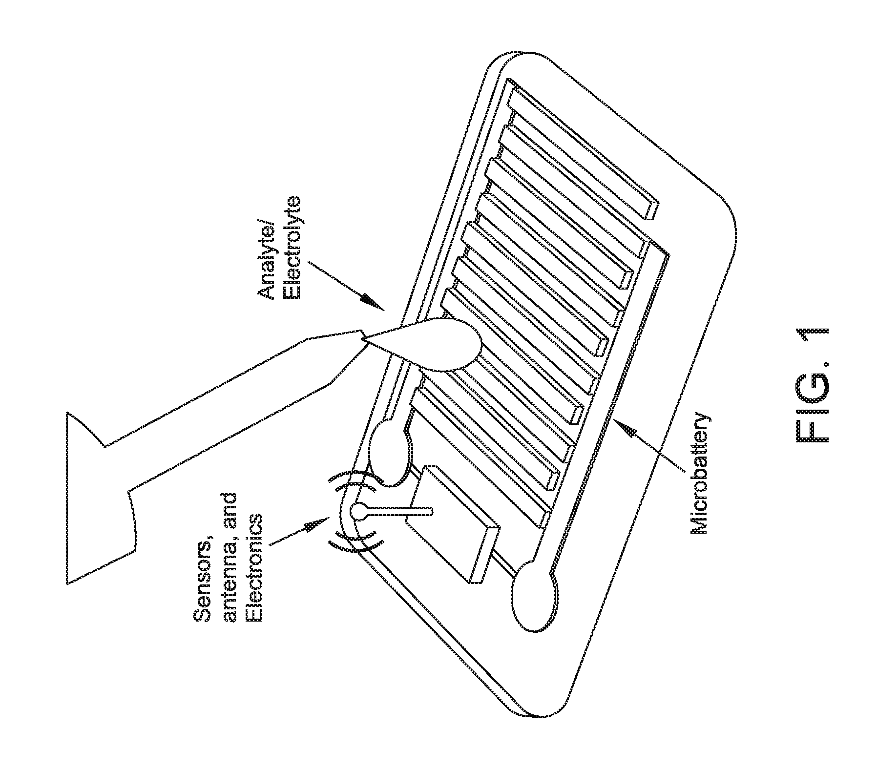 Point-of-use-activated microbattery and biocompatible electronic device incorporating the same