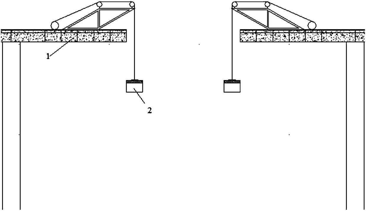 Reinforced concrete superposed mixed girder bridge construction method