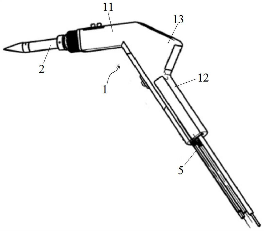 Gun barrel seat for laser processing equipment