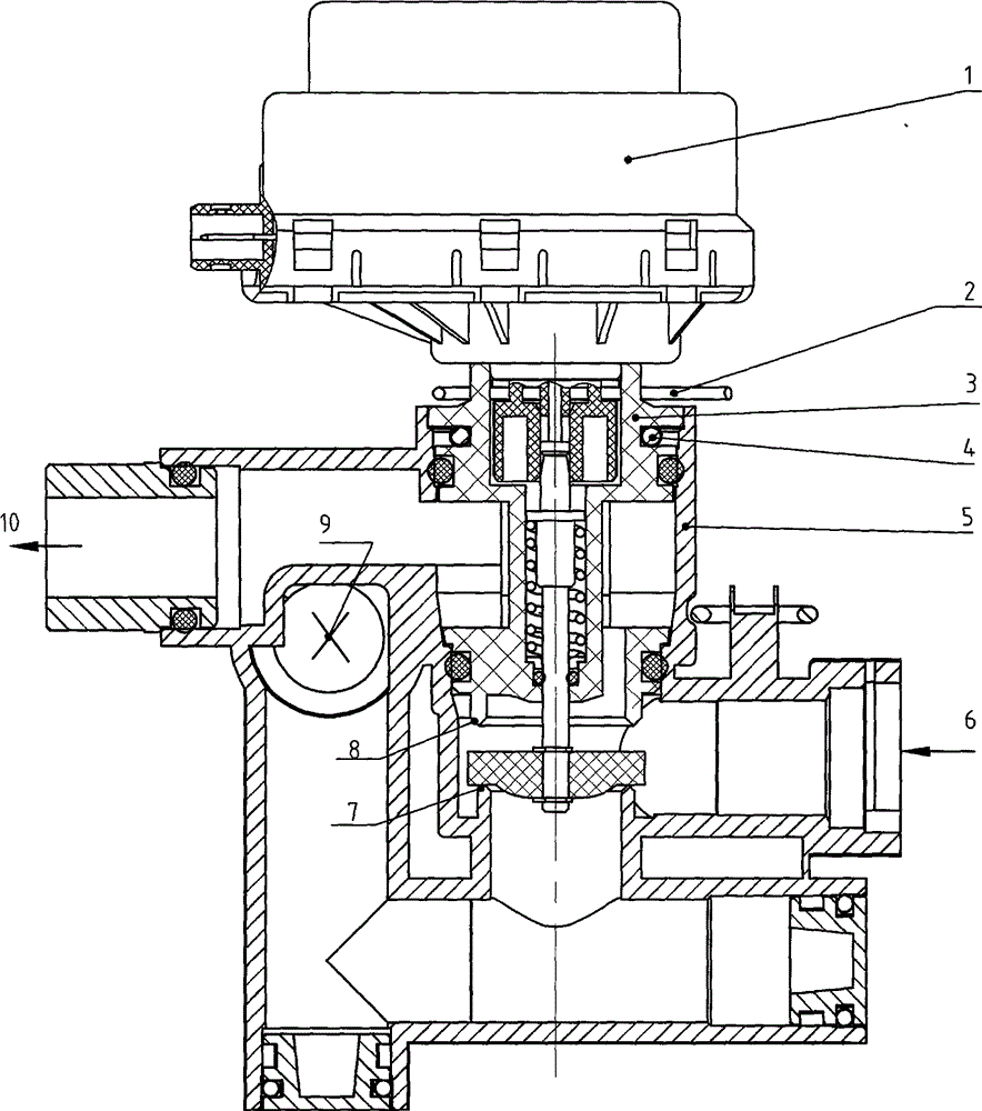 Integrated one-inlet-and-two-outlet waterway switching module and waterway module