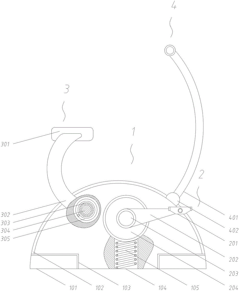 Thrust kick training device with buffer force measuring system