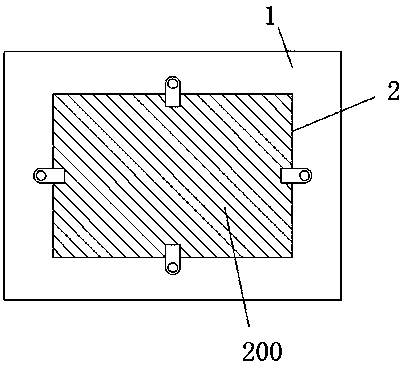 Automobile number plate fixing device