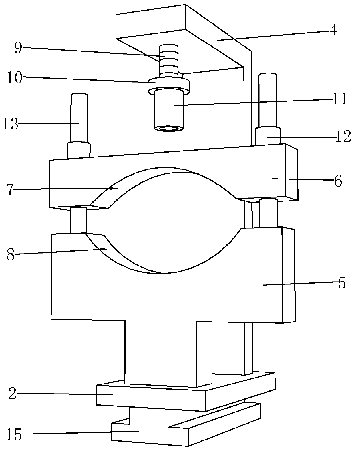 Workbench for stove pipeline machining