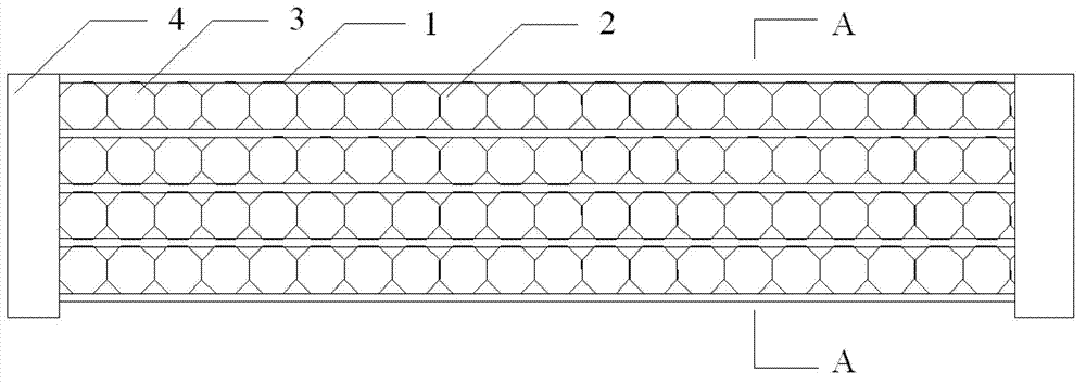 Octagonal sieve plate net used for gas-liquid treatment device