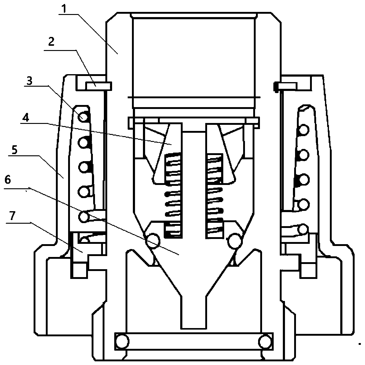 Pulling-out valve