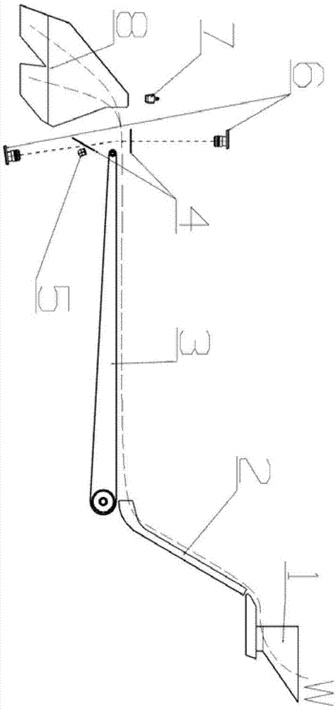 Sorting machine discharge port for preventing material residues and dust from accumulating