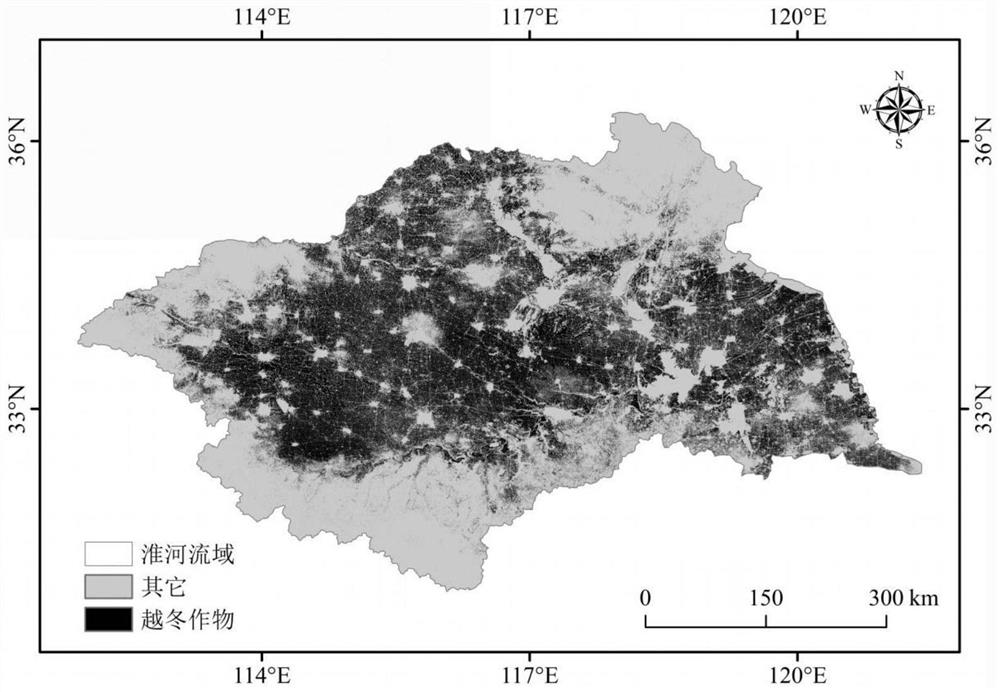 A method for identifying overwintering crop planting area based on multi-source full-time satellite images under a cloud computing platform