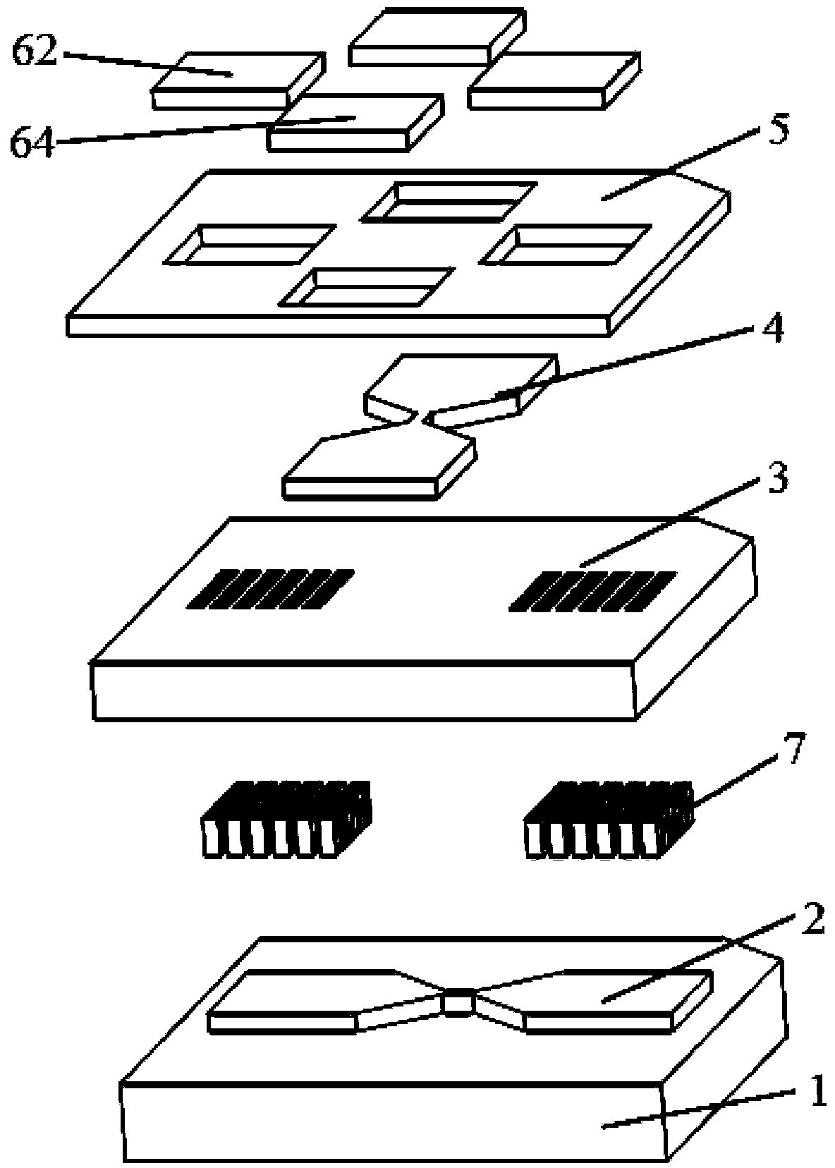Solid-state electronic switch with characteristic of conversion from normally-open state to normally-closed state and preparation method thereof