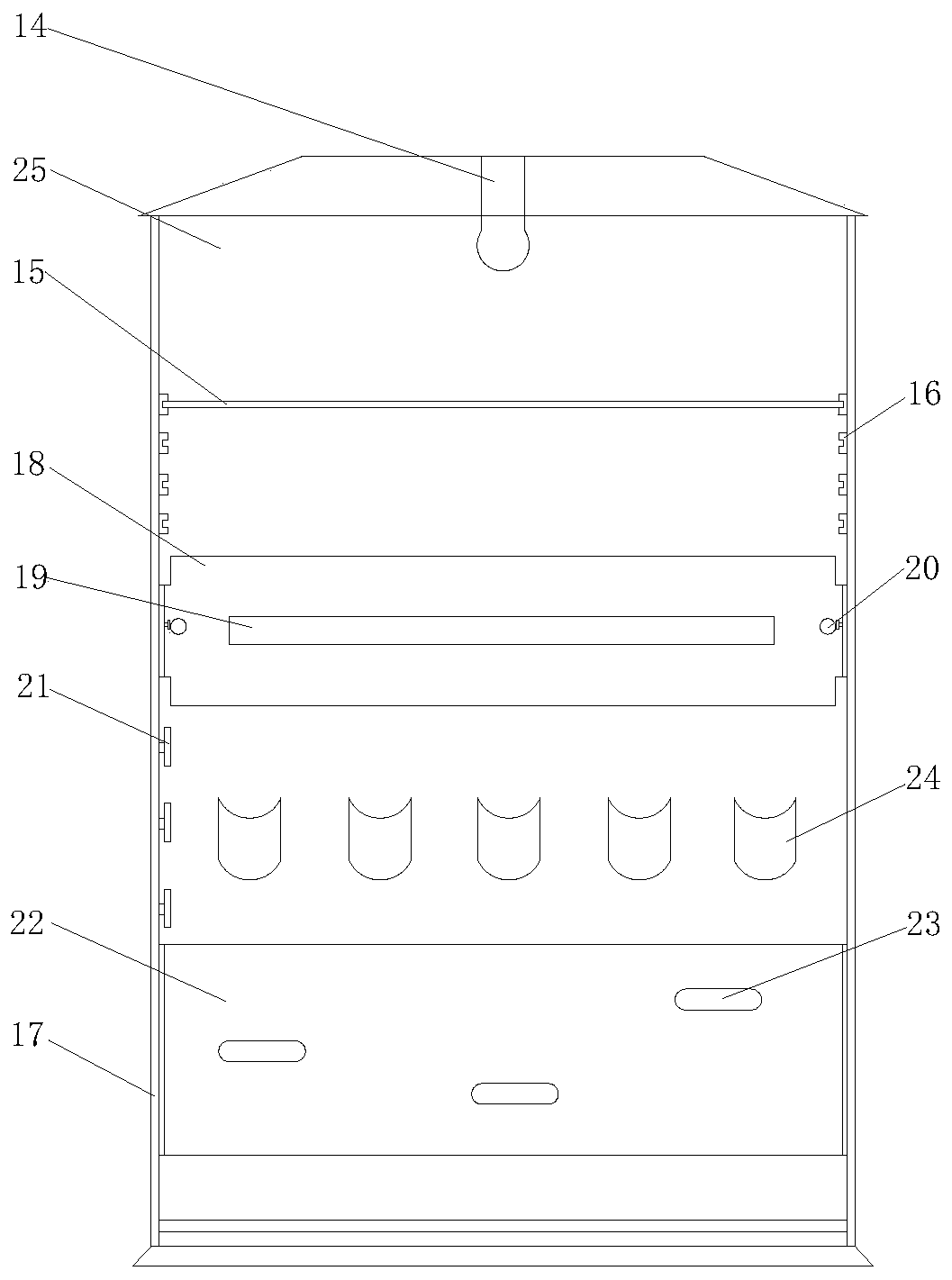 Power distribution cabinet with high heat dissipation performance