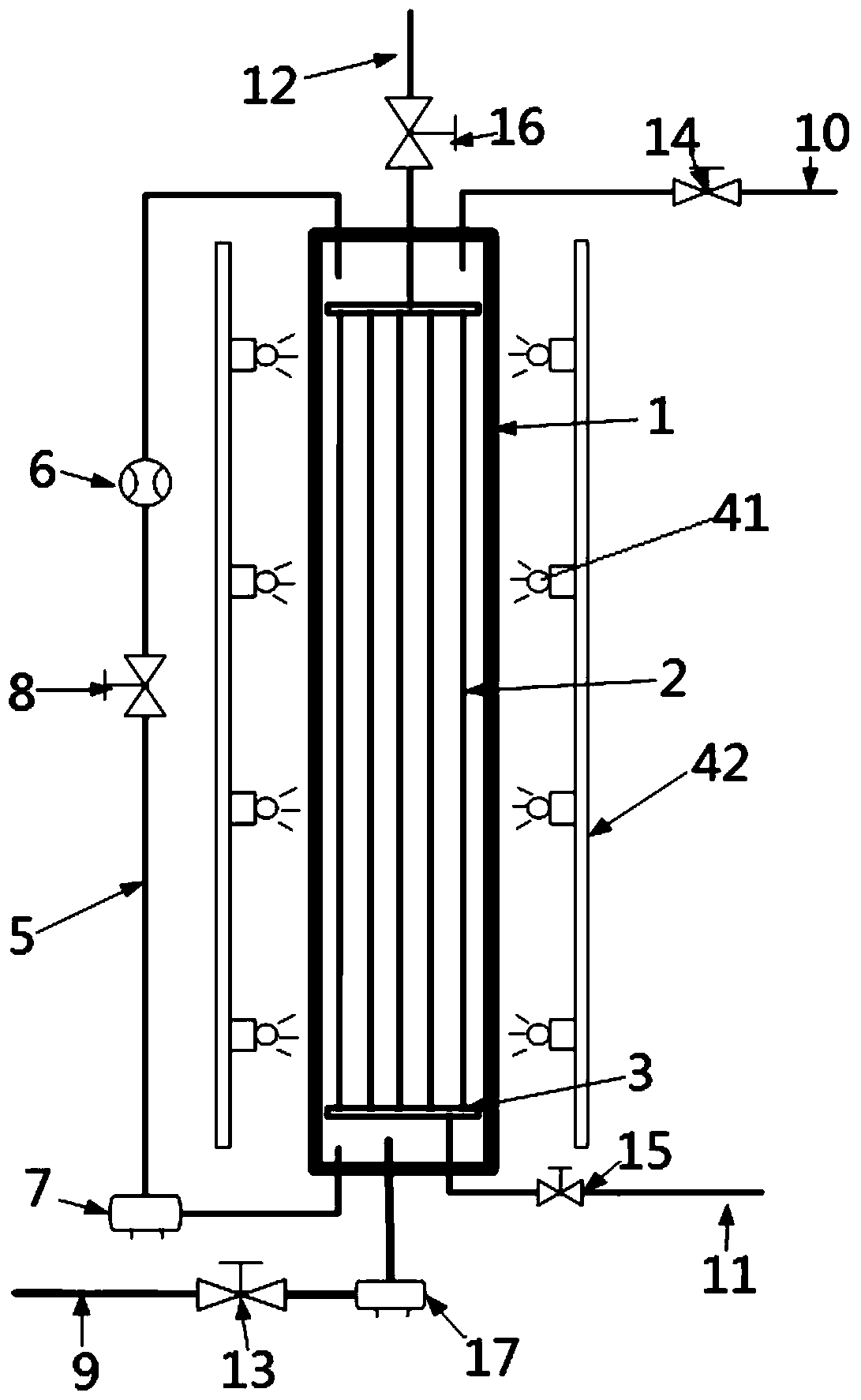 A kind of membrane aeration bacteria and algae biofilm system and its application