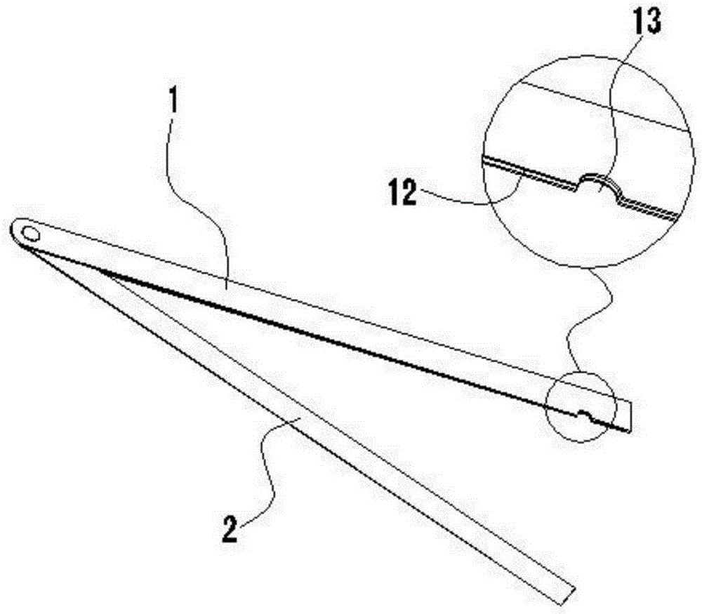 Simple rotary folding ruler
