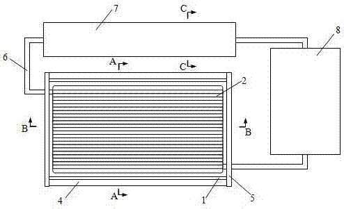 Flat-plate solar water heater